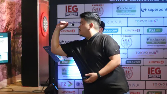 Konsisten Geluti Darts, Jordhie Indra Ingin Nikmati Permainan di Darts National Competition Series 04