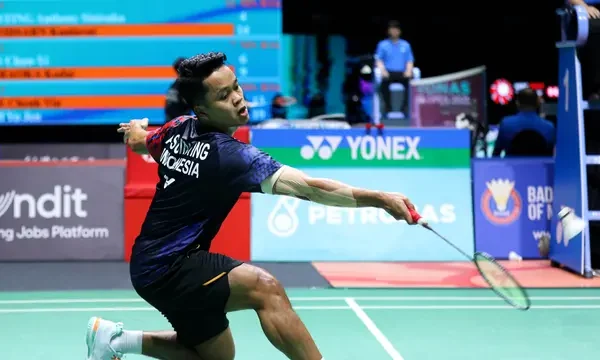 Hasil Malaysia Open 2025: Anthony Sinisuka Ginting Tak Berdaya Hadapi Kunlavut Vitidsarn