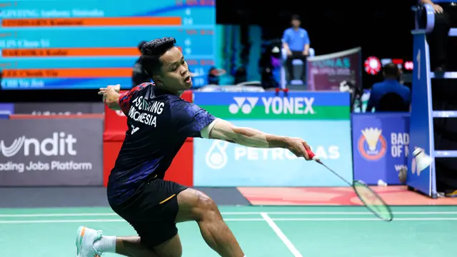 Hasil Malaysia Open 2025: Anthony Sinisuka Ginting Tak Berdaya Hadapi Kunlavut Vitidsarn